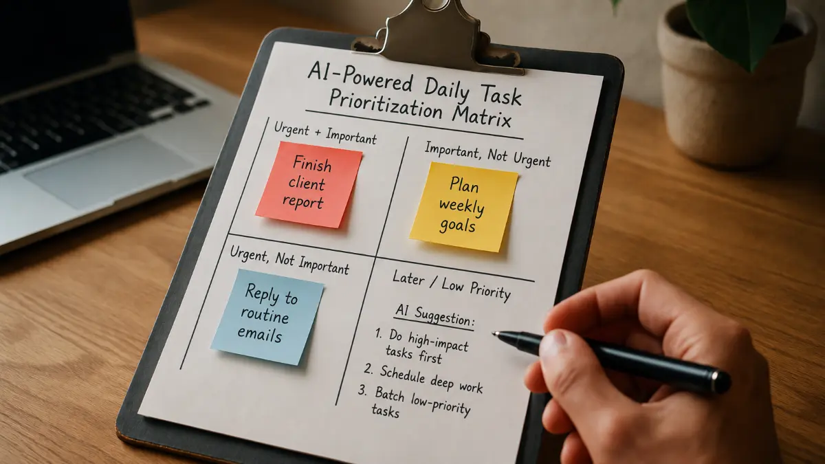 Create an AI-Powered Daily Task Prioritization Matrix