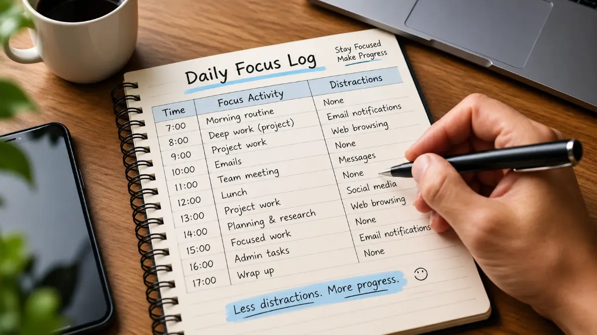 Build an AI-Powered Personalized Daily Focus and Distraction Log