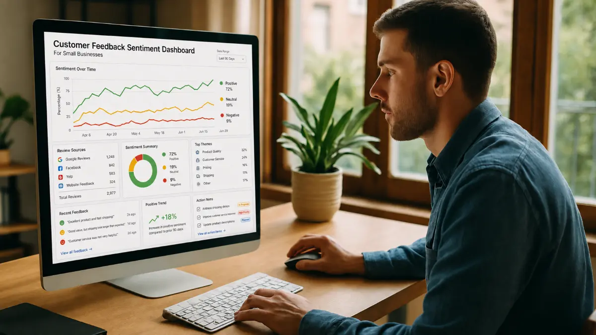 Build a Customer Feedback Sentiment Analysis Dashboard for Small Businesses