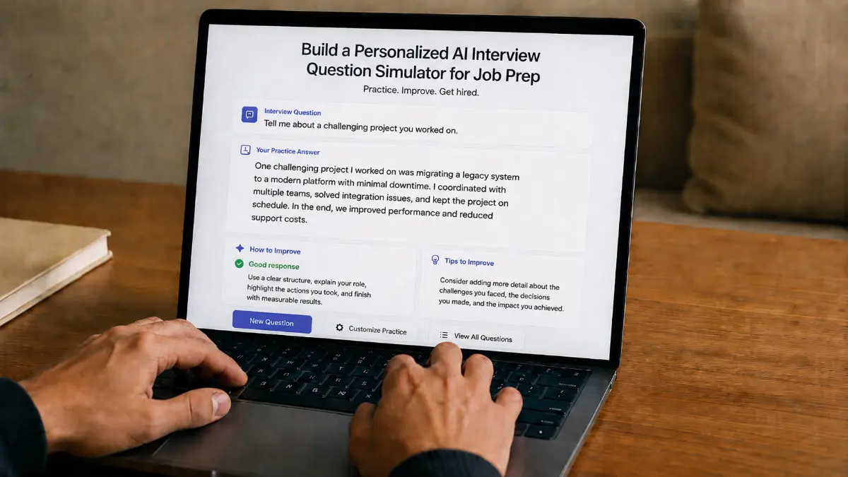 Build a Personalized AI Interview Question Simulator for Job Prep