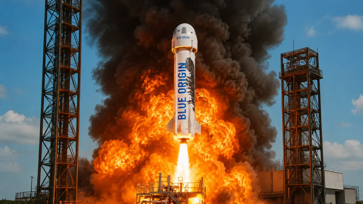 Blue Origin’s New Glenn Rocket Explodes During Launchpad Test