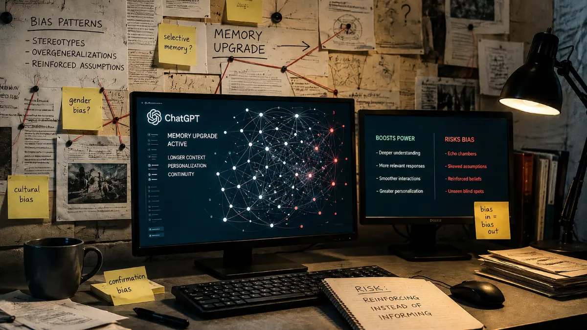 ChatGPT’s Memory Upgrade Boosts Power but Risks Bias