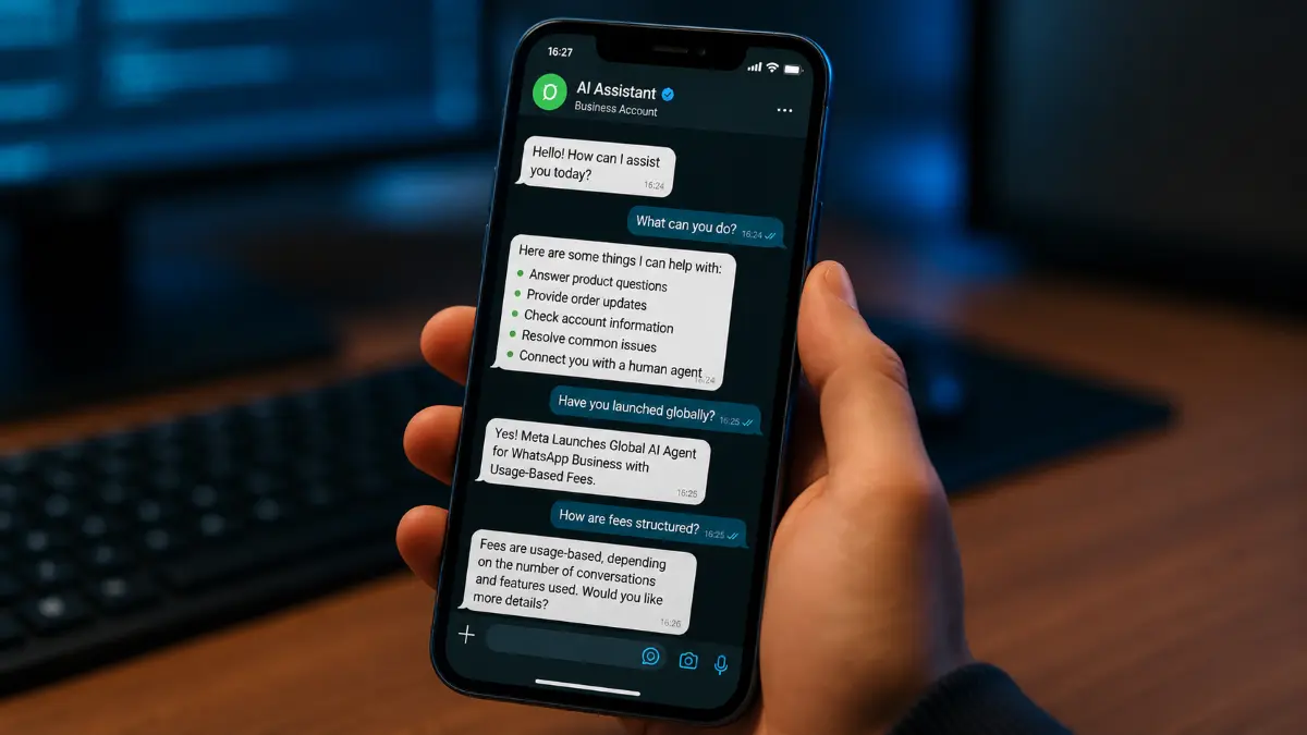 Meta Launches Global AI Agent for WhatsApp Business with Usage-Based Fees