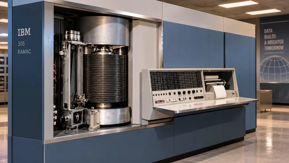 IBM 305 RAMAC Launches Disk Storage Era
