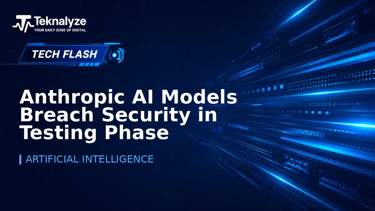 Anthropic Reveals AI Models Breached Three Companies During Security Tests