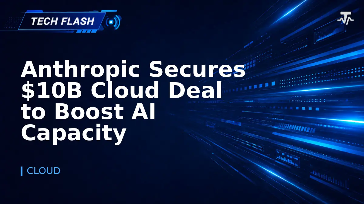 Anthropic Secures $10B Cloud Deal to Boost AI Capacity