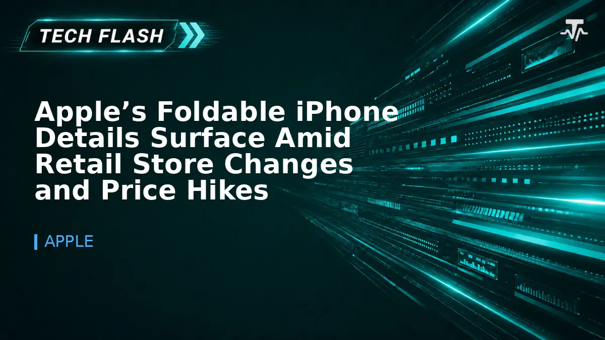 Apple’s Foldable iPhone Details Surface Amid Retail Store Changes and Price Hikes
