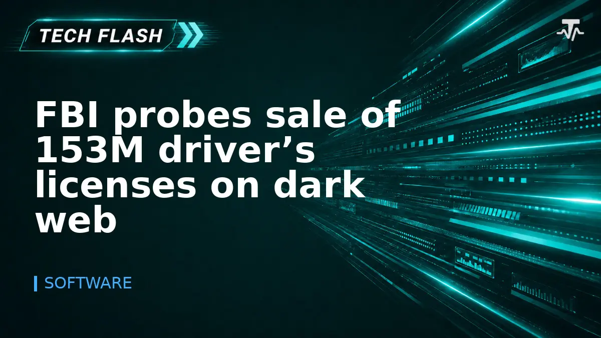 FBI probes sale of 153M driver’s licenses on dark web