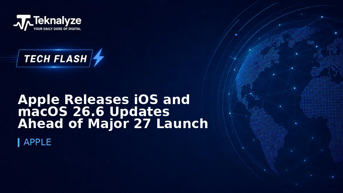Apple Releases iOS and macOS 26.6 Updates Ahead of Major 27 Launch