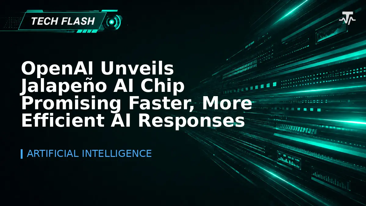 OpenAI Unveils Jalapeño AI Chip Promising Faster, More Efficient AI Responses