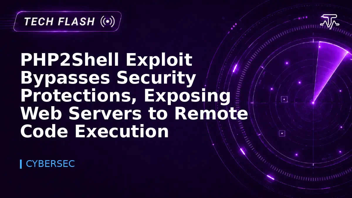 PHP2Shell Exploit Bypasses Security Protections, Exposing Web Servers to Remote Code Execution