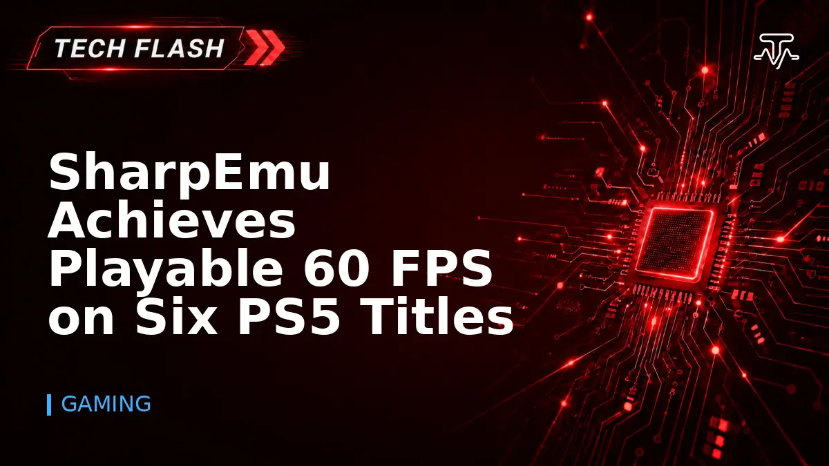 SharpEmu Achieves Playable 60 FPS on Six PS5 Titles