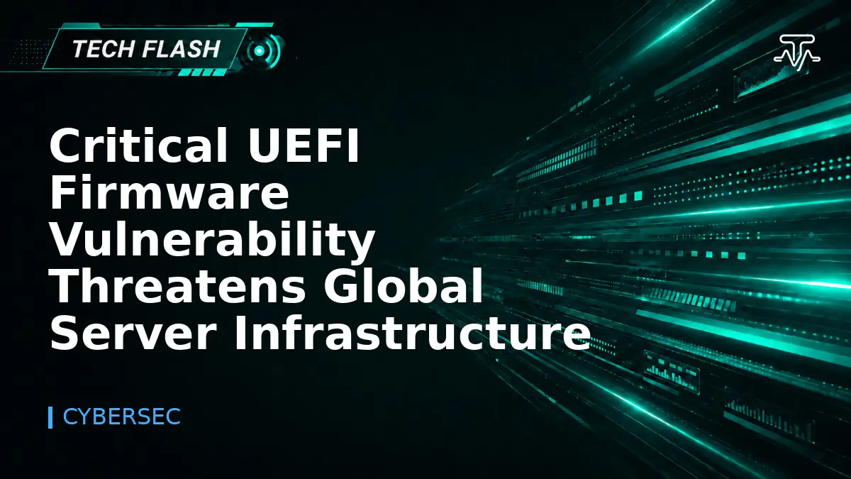 Critical UEFI Firmware Vulnerability Threatens Global Server Infrastructure