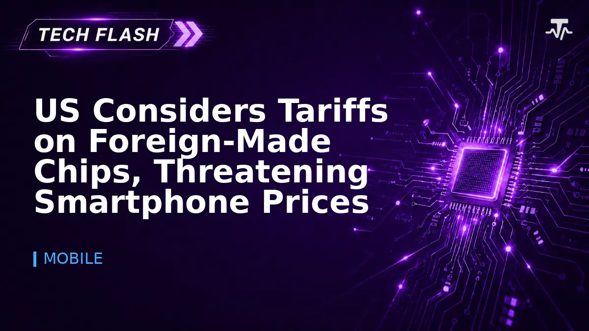 US Considers Tariffs on Foreign-Made Chips, Threatening Smartphone Prices