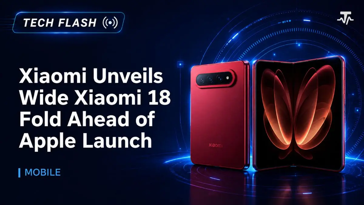 Xiaomi Unveils Wide Xiaomi 18 Fold Ahead of Apple Launch